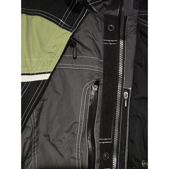 Obermeyer Ski Jacket Mens XL Tall Black Green WeatherX Corvette Snow Heavy - Picture 4 of 13